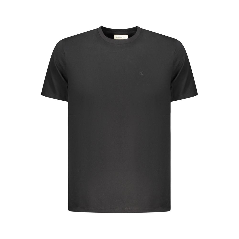 Calvin Klein Black Cotton Men T-Shirt - Luxe Nova