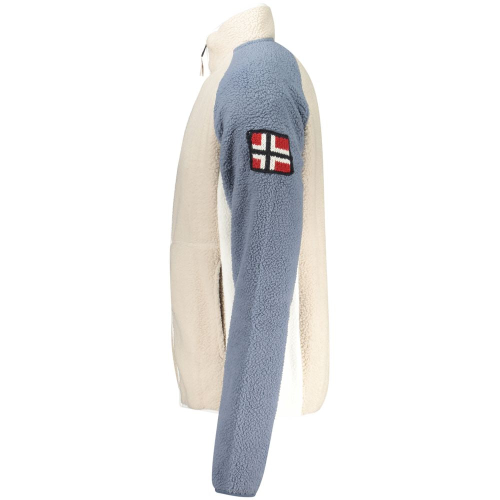 Norway 1963 Beige Polyester Men Sweatshirt - Luxe Nova