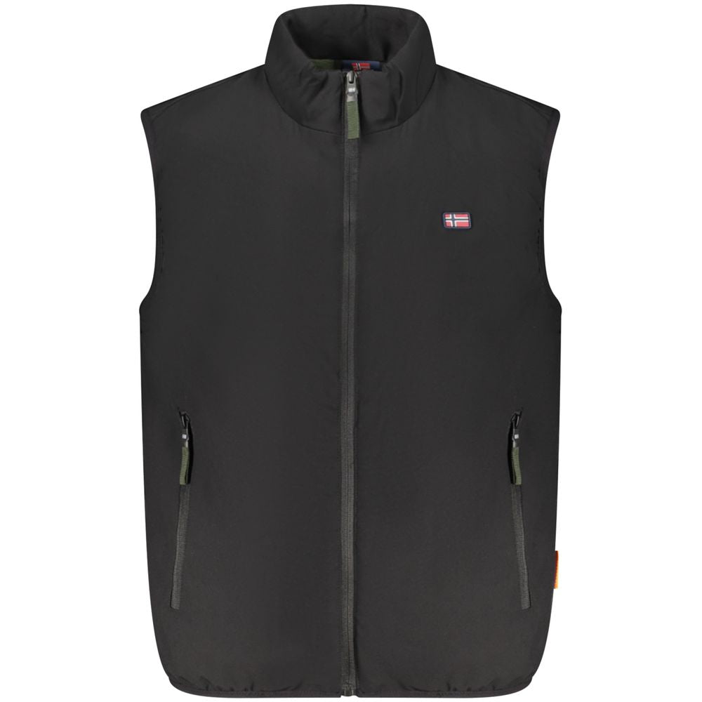 Norway 1963 Black Polyester Men's Jacket - Luxe Nova