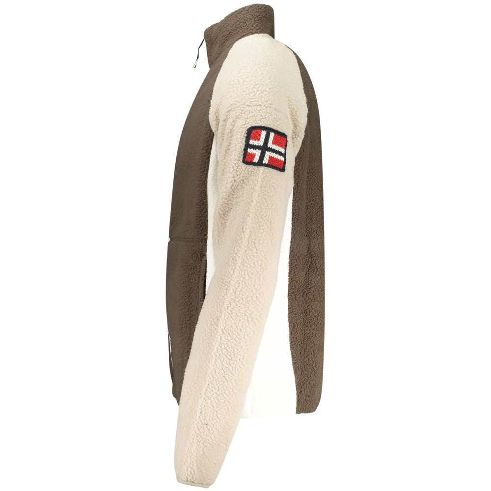Norway 1963 Marrone Polyester Men Sweatshirt - Luxe Nova