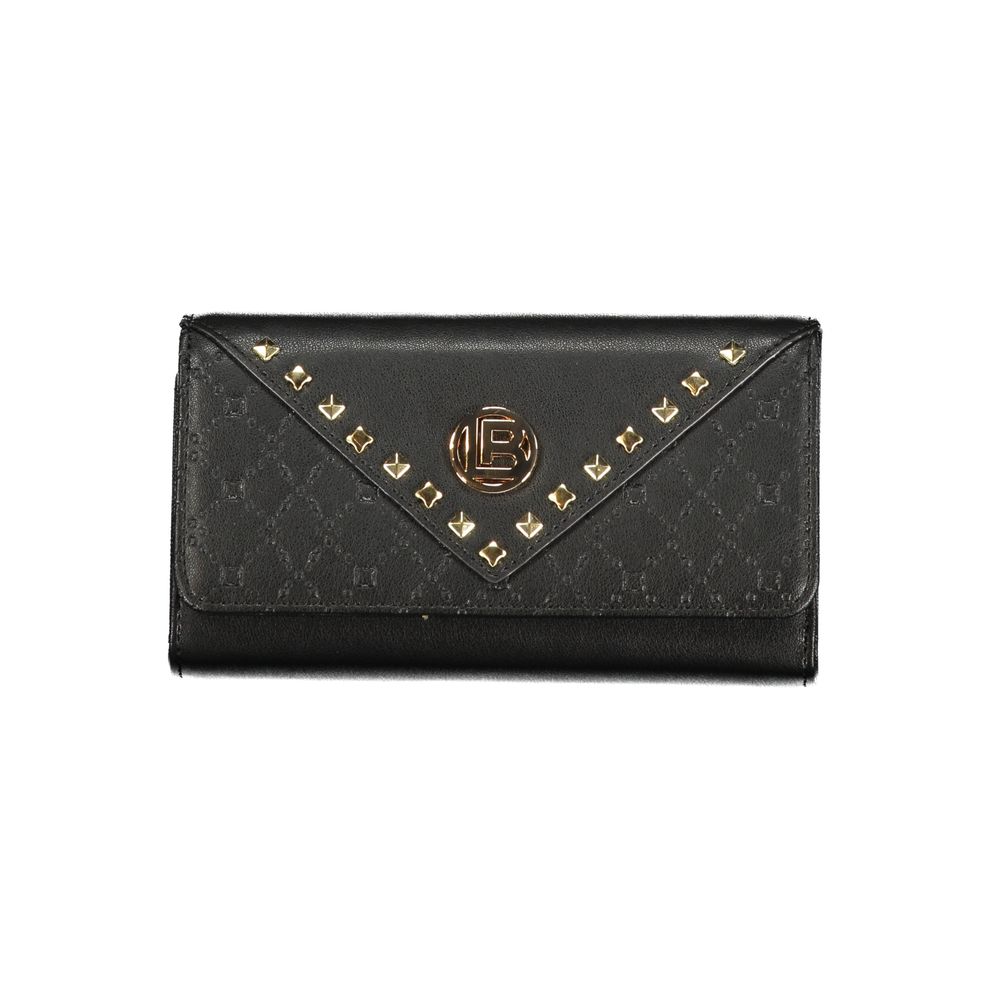 Laura Biagiotti Black Polyurethane Women Wallet - Luxe Nova