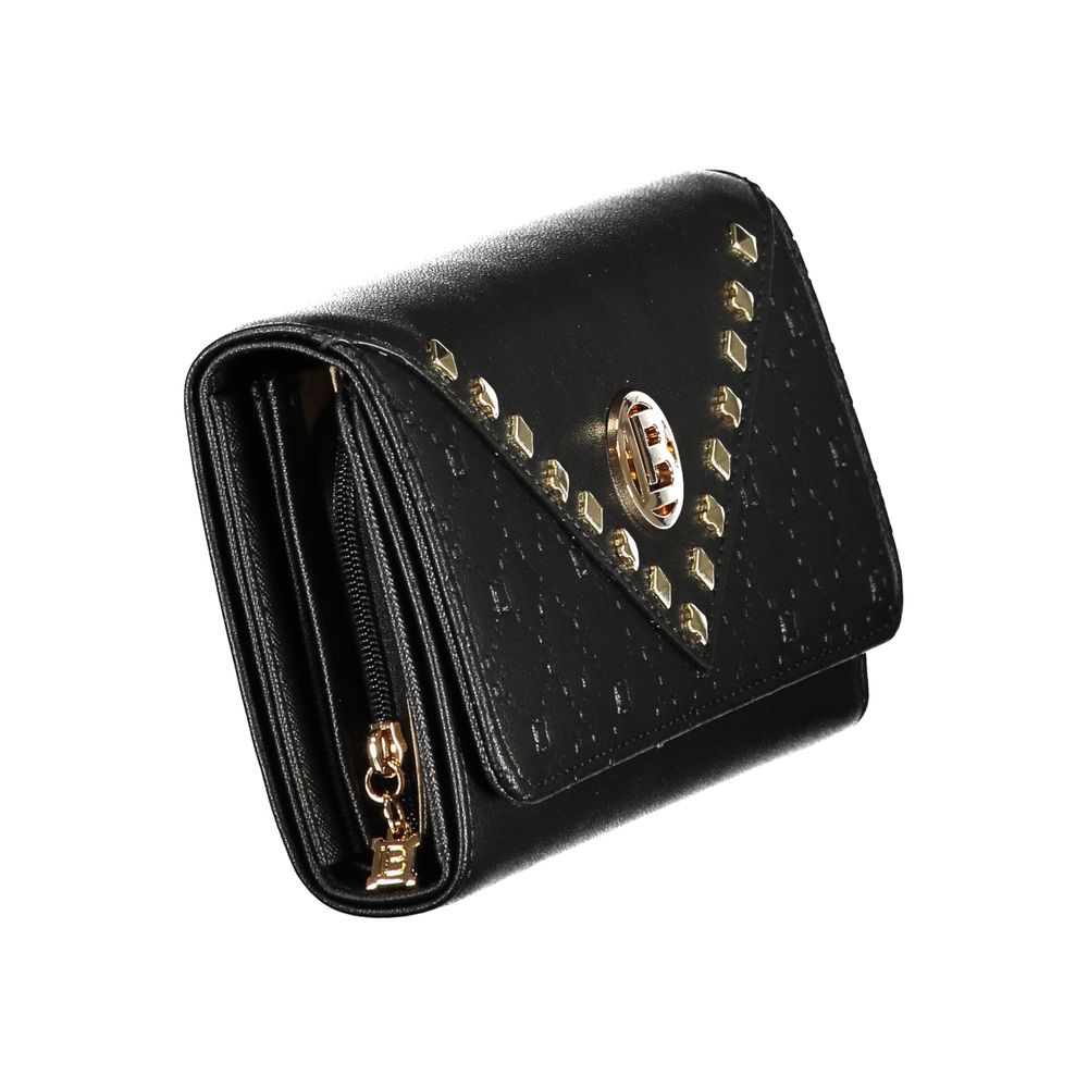 Laura Biagiotti Black Polyurethane Women Wallet - Luxe Nova