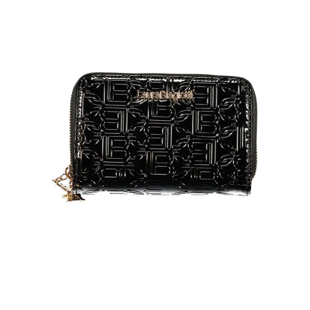 Laura Biagiotti Nero Poliuretano Women Wallet - Luxe Nova