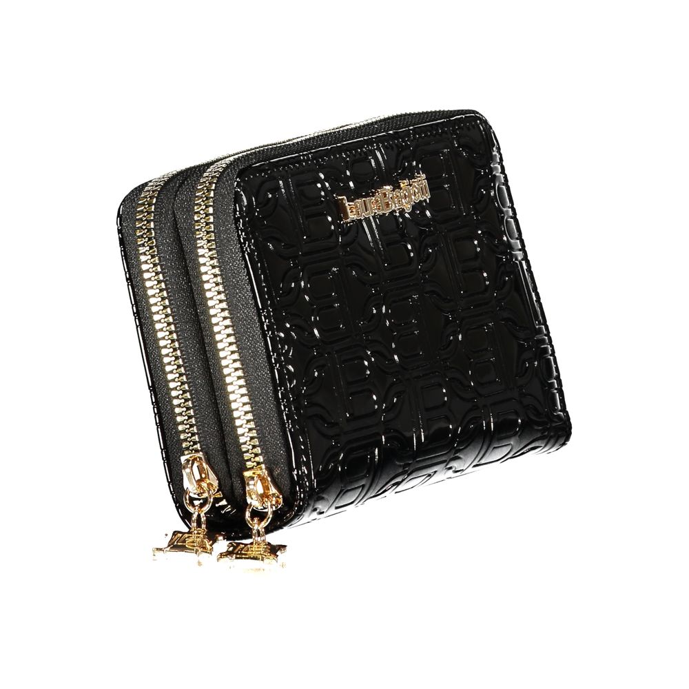 Laura Biagiotti Nero Poliuretano Women Wallet - Luxe Nova