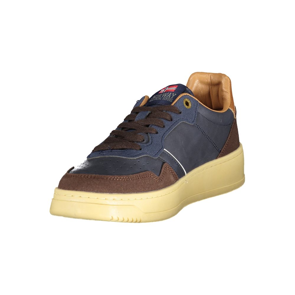 Norway 1963 Blue Polyurethane Men Sneaker - Luxe Nova