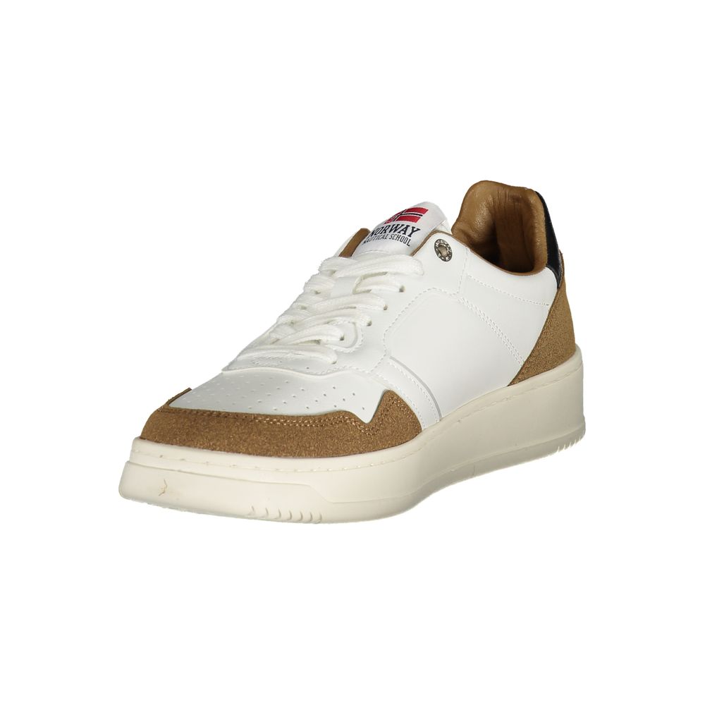 Norway 1963 Bianco Polyurethane Men Sneaker - Luxe Nova