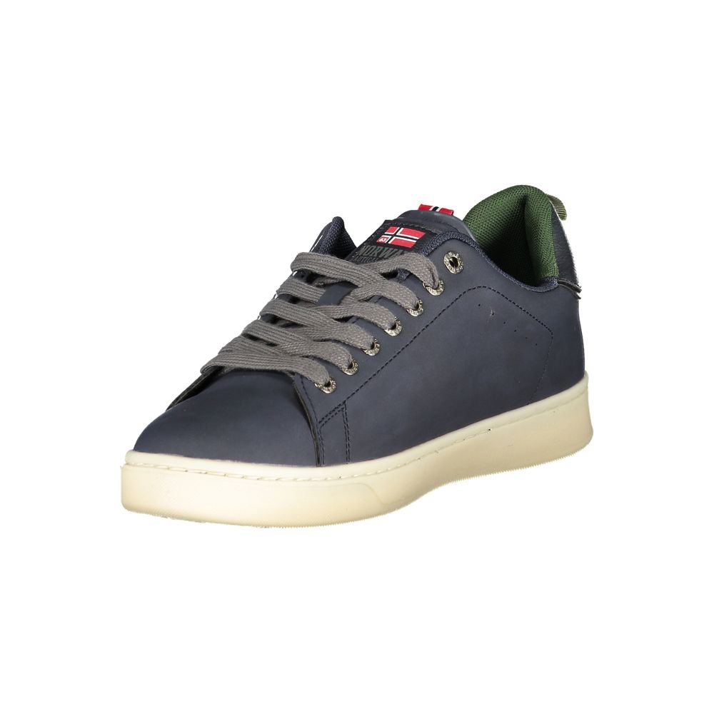 Norway 1963 Blue Polyurethane Men Sneaker - Luxe Nova