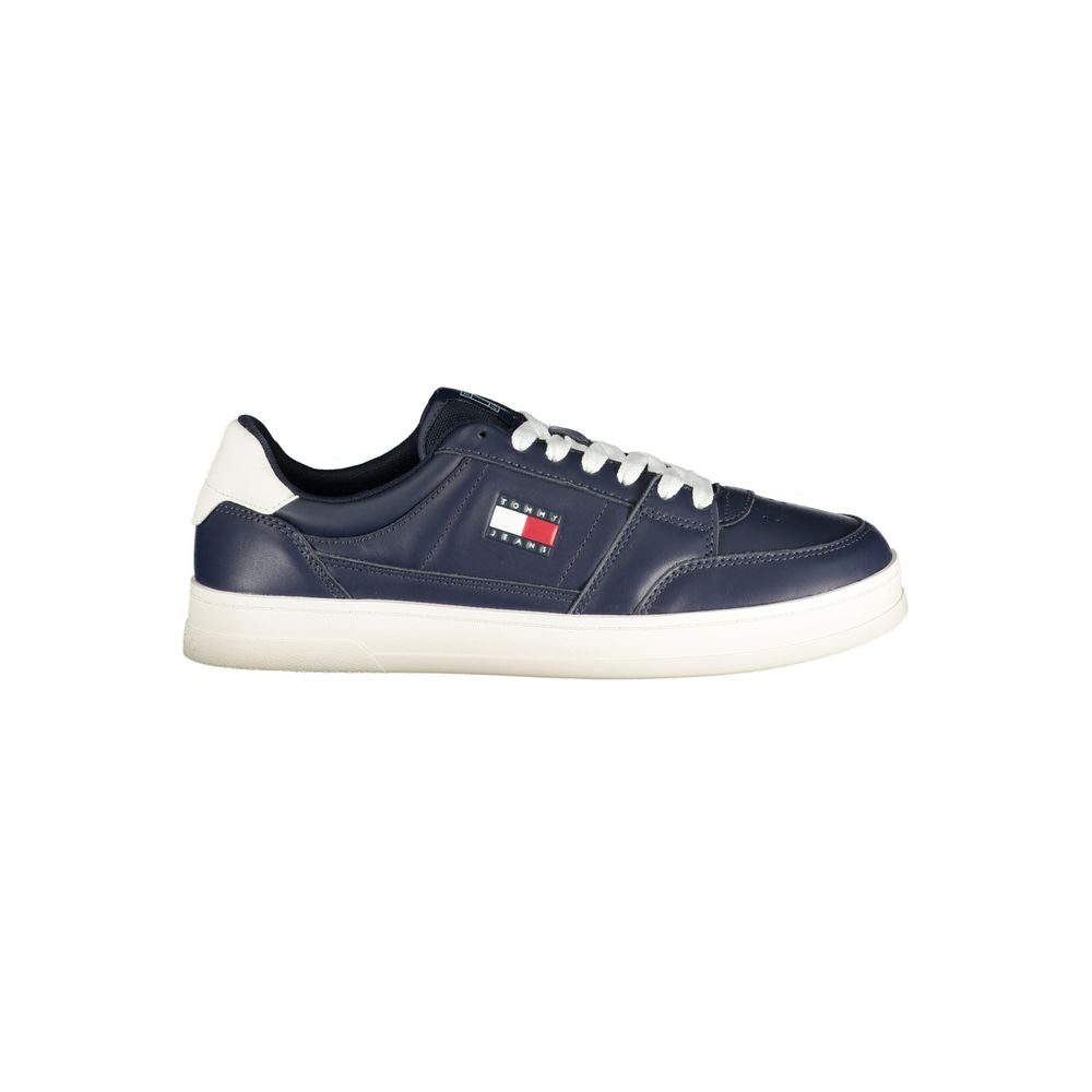 Tommy Hilfiger Blue Leather Men Sneaker - Luxe Nova