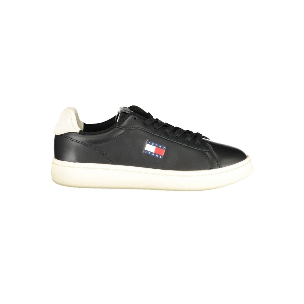 Tommy Hilfiger Black Polyurethane Women's Sneaker - Luxe Nova