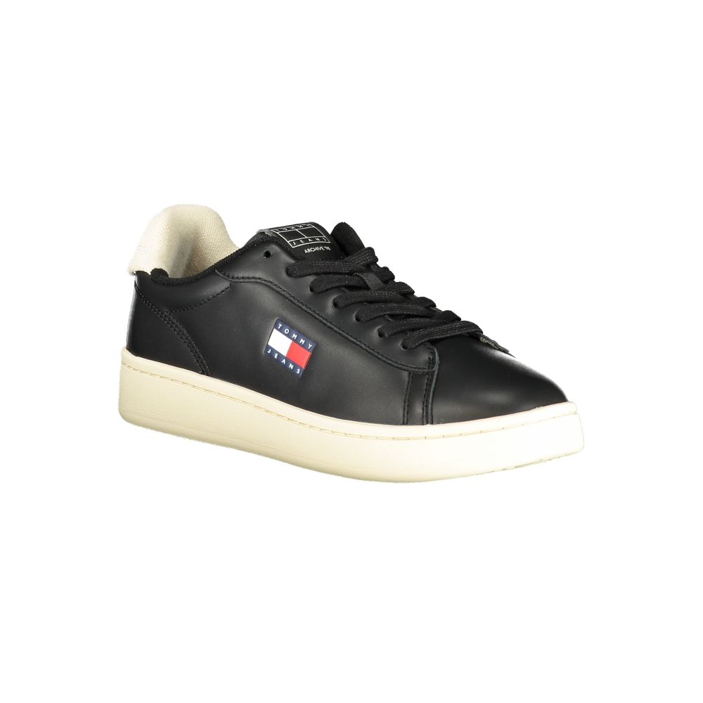 Tommy Hilfiger Black Polyurethane Women's Sneaker - Luxe Nova