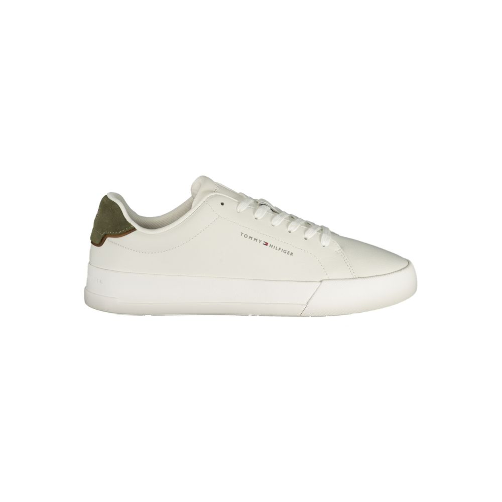 Tommy Hilfiger White Polyurethane Men Sneaker - Luxe Nova