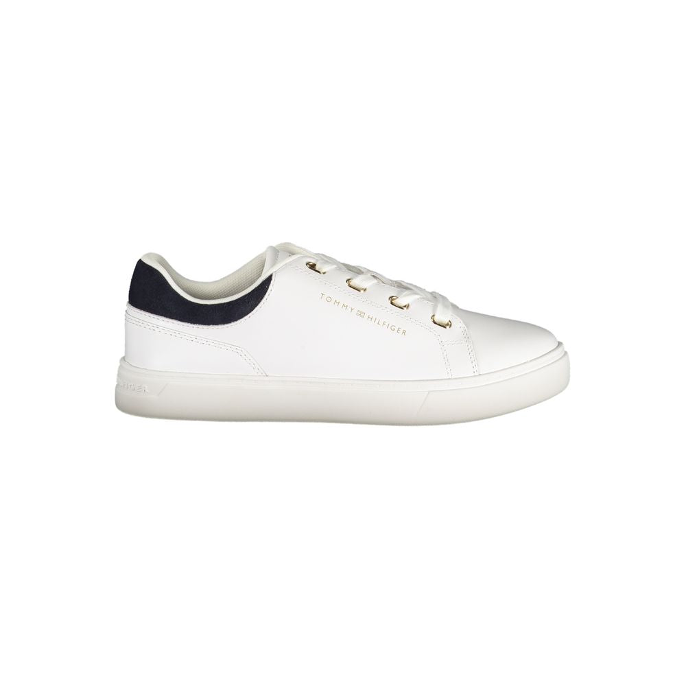 Tommy Hilfiger Bianco Polyurethane Women Sneaker - Luxe Nova