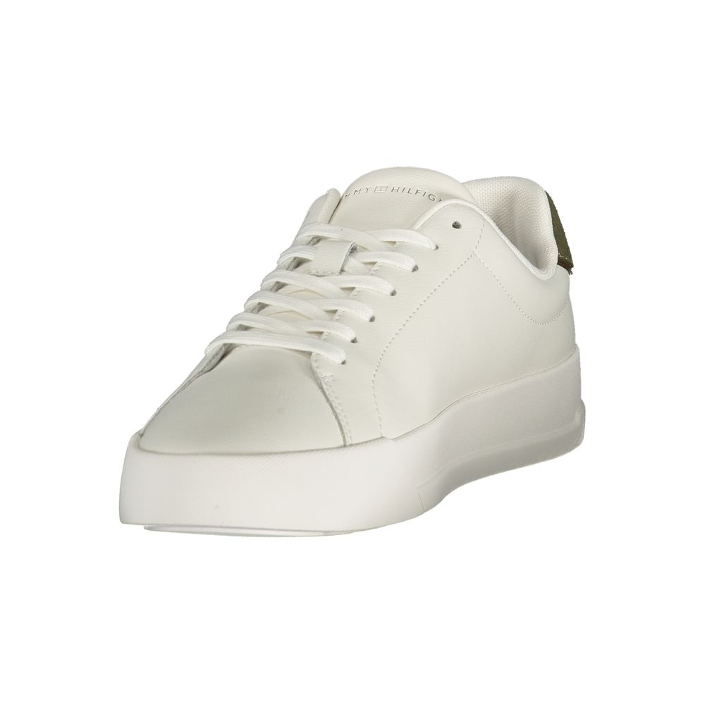 Tommy Hilfiger White Polyurethane Men Sneaker - Luxe Nova