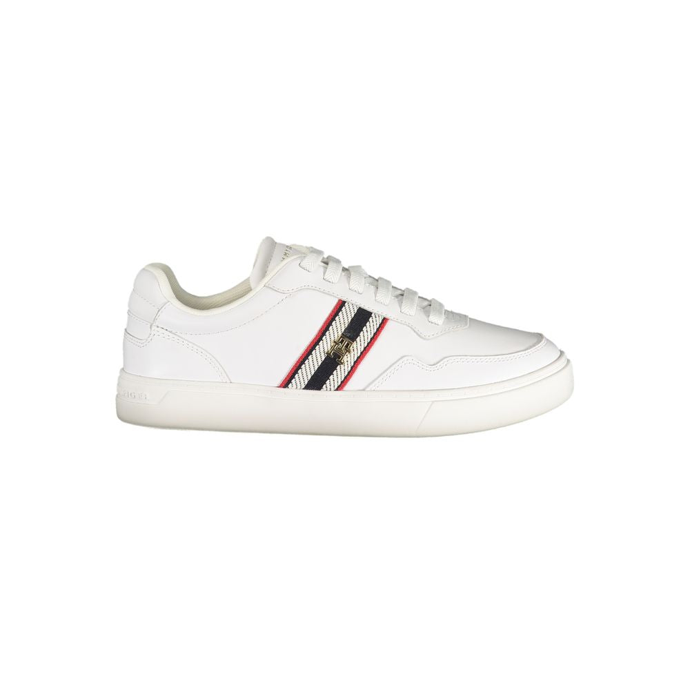 Tommy Hilfiger White Leather Women Sneaker - Luxe Nova