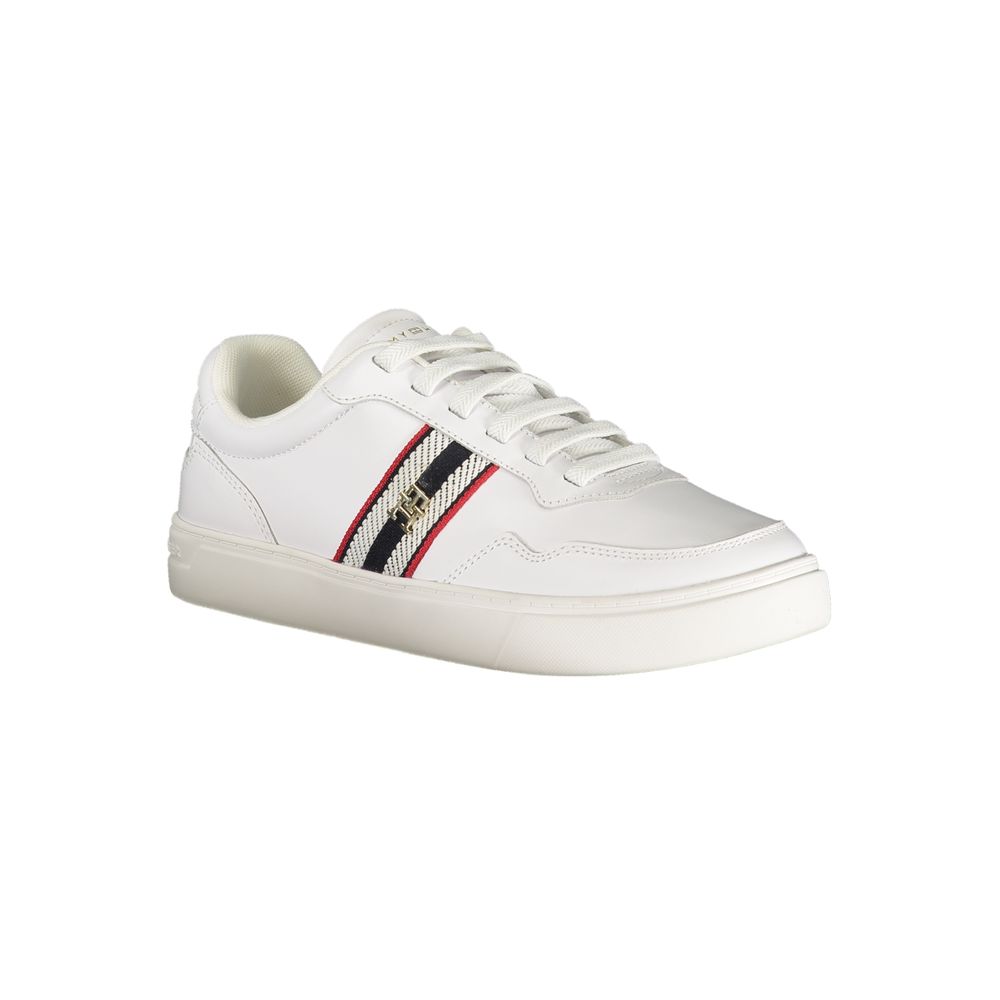 Tommy Hilfiger White Leather Women Sneaker - Luxe Nova