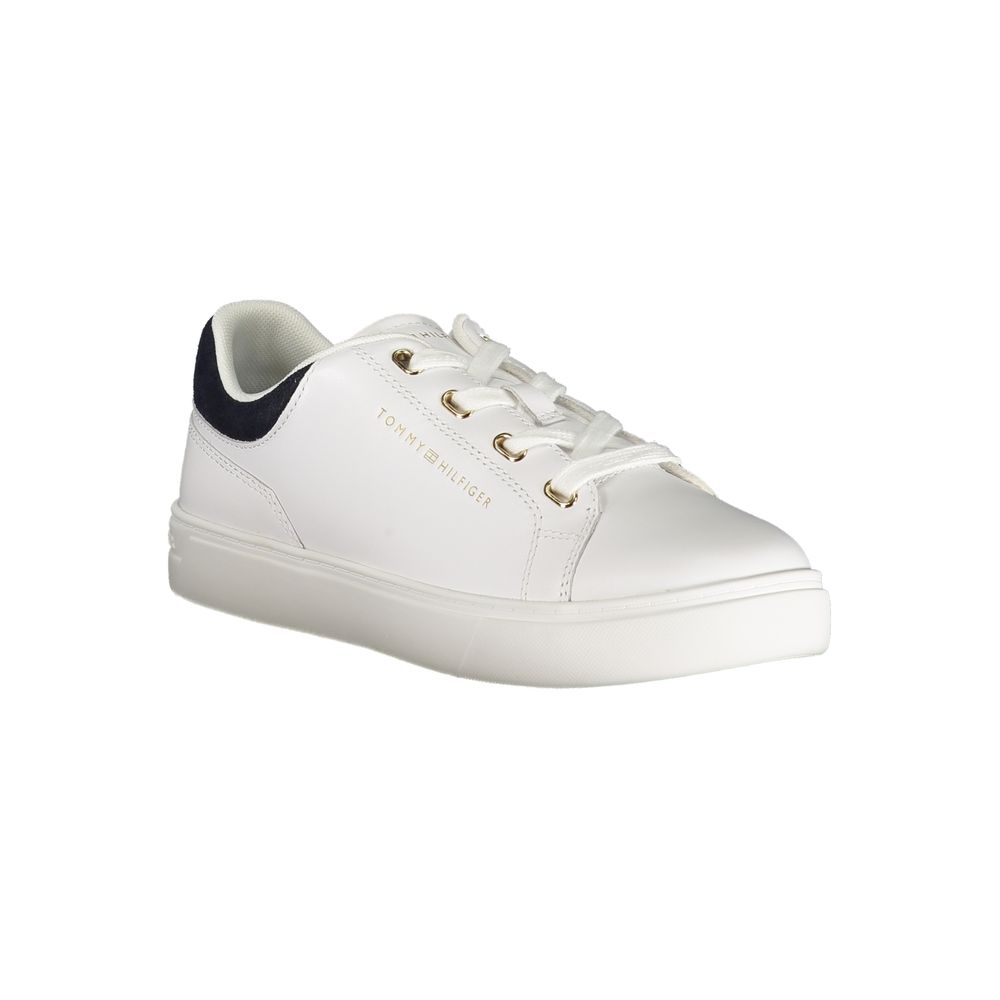 Tommy Hilfiger Bianco Polyurethane Women Sneaker - Luxe Nova