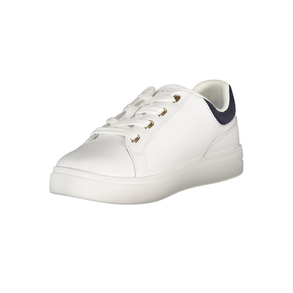 Tommy Hilfiger Bianco Polyurethane Women Sneaker - Luxe Nova