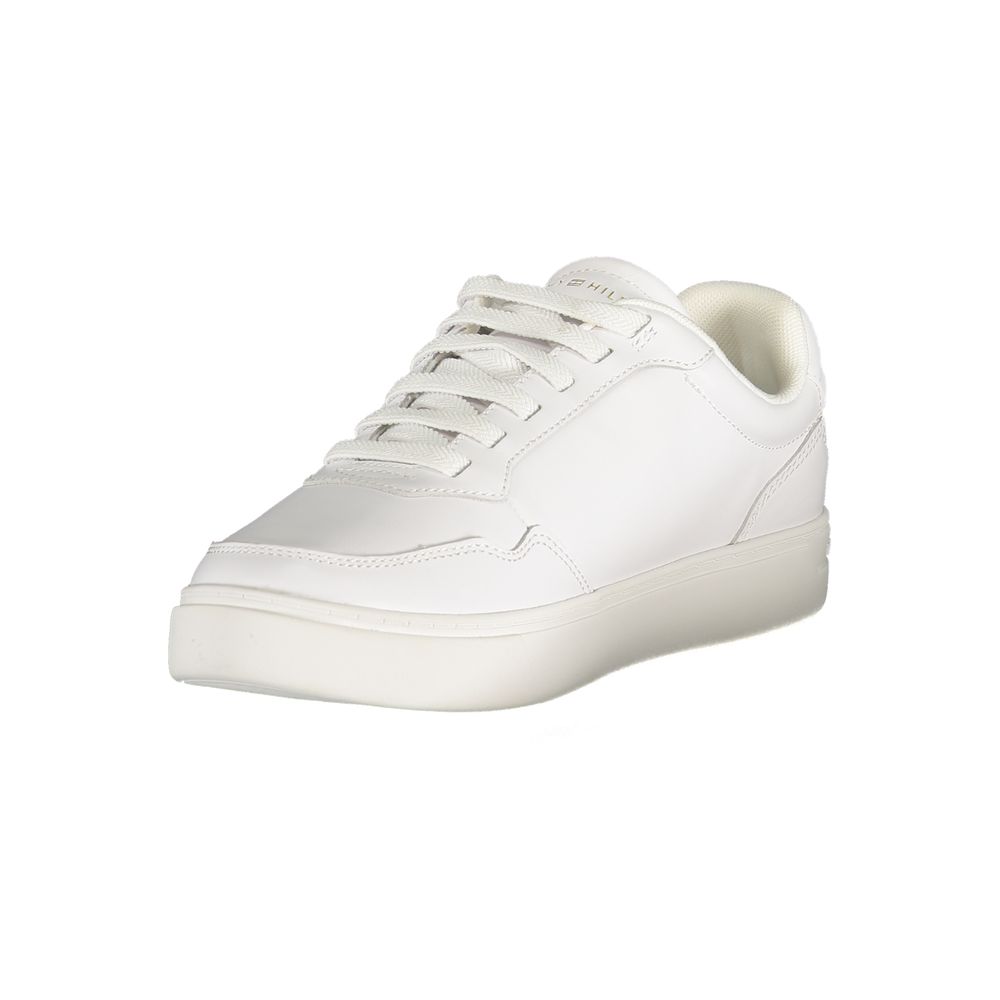 Tommy Hilfiger White Leather Women Sneaker - Luxe Nova