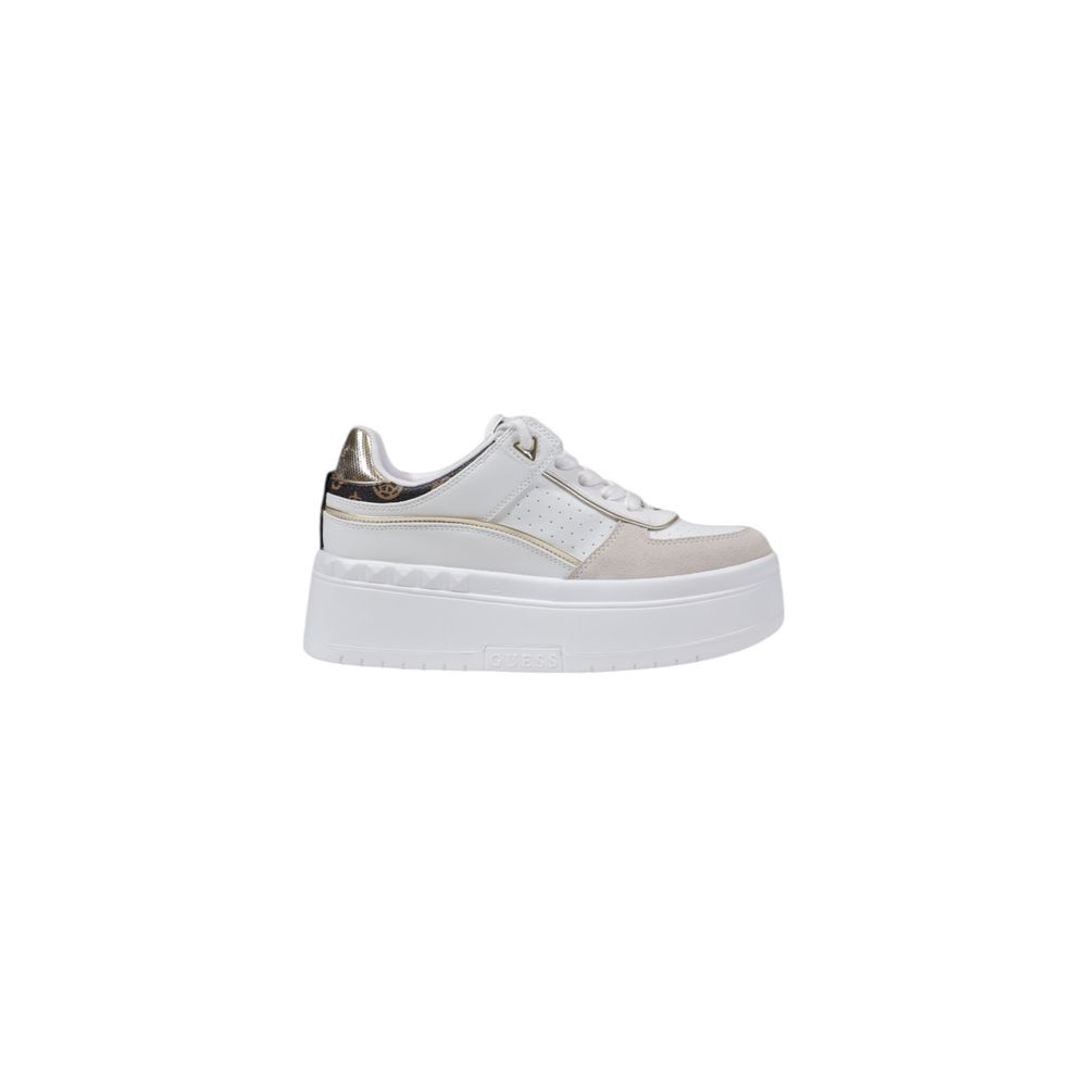 Guess White Polyethylene Platform Pumps - Luxe Nova