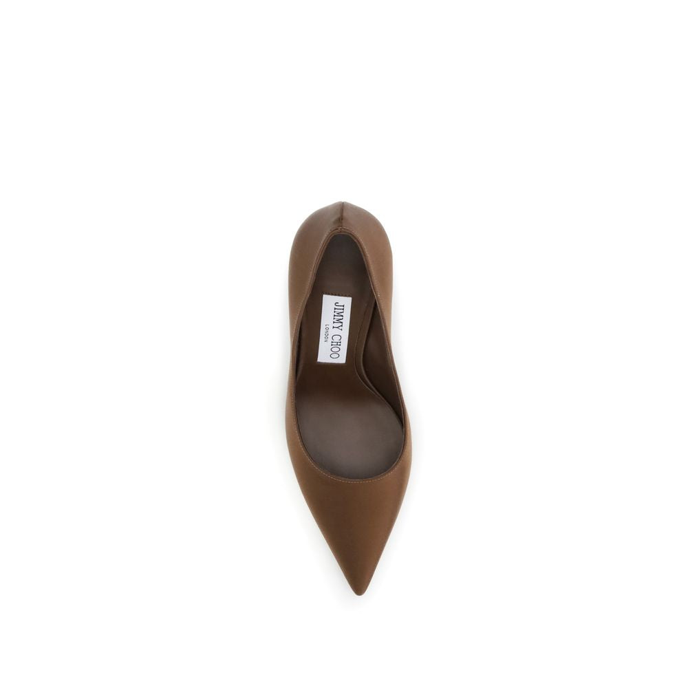 Jimmy Choo Brown Silk High Heel Pumps - Luxe Nova