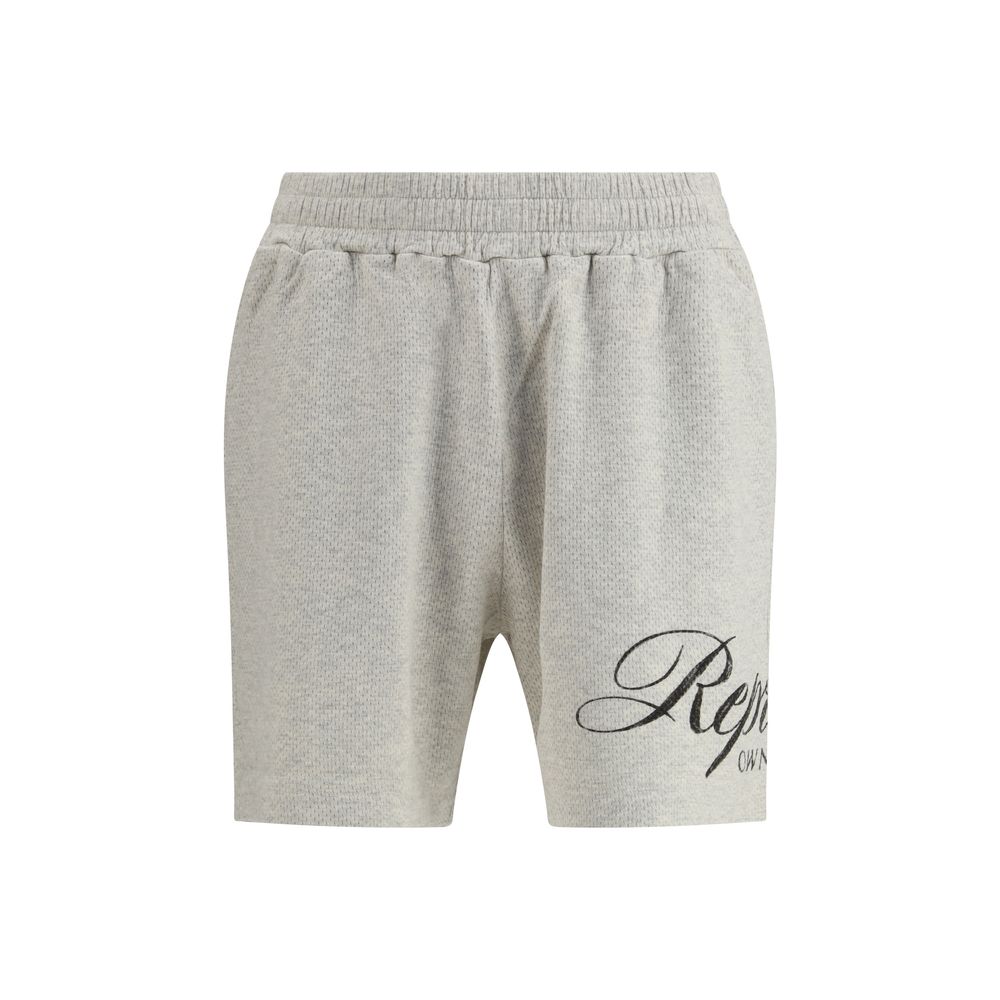 Represent Beige Cotton Bermuda Shorts