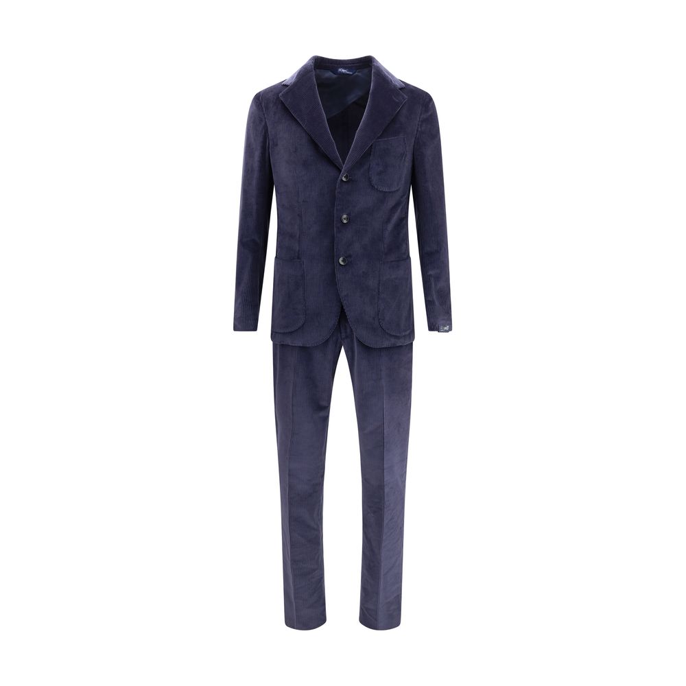 Gi Capri Blue Cotton Two-Piece Suit