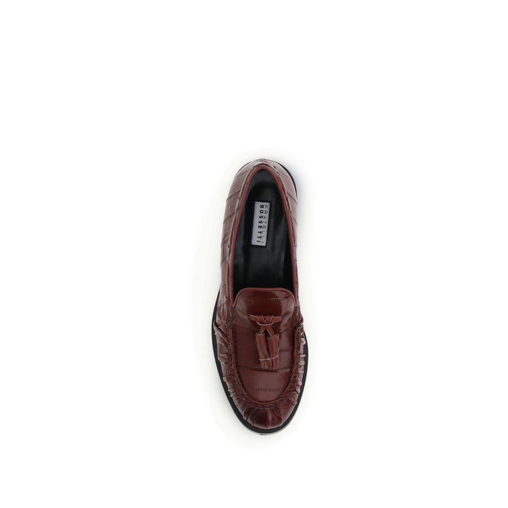 Fratelli Rossetti Bordeaux Leather Slip-On Loafers - Luxe Nova