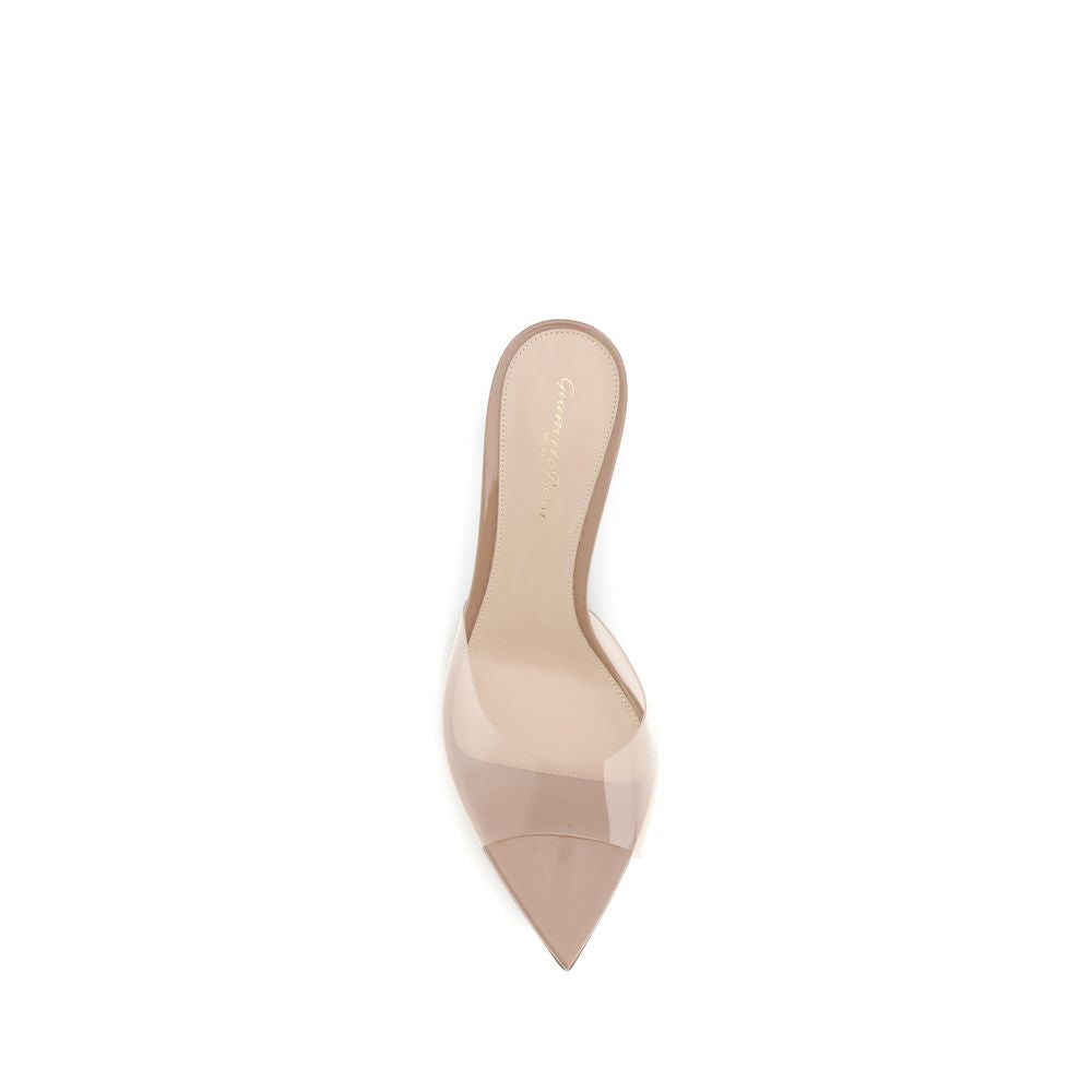 Gianvito Rossi Beige Polyurethane Stiletto Heel Sandals - Luxe Nova