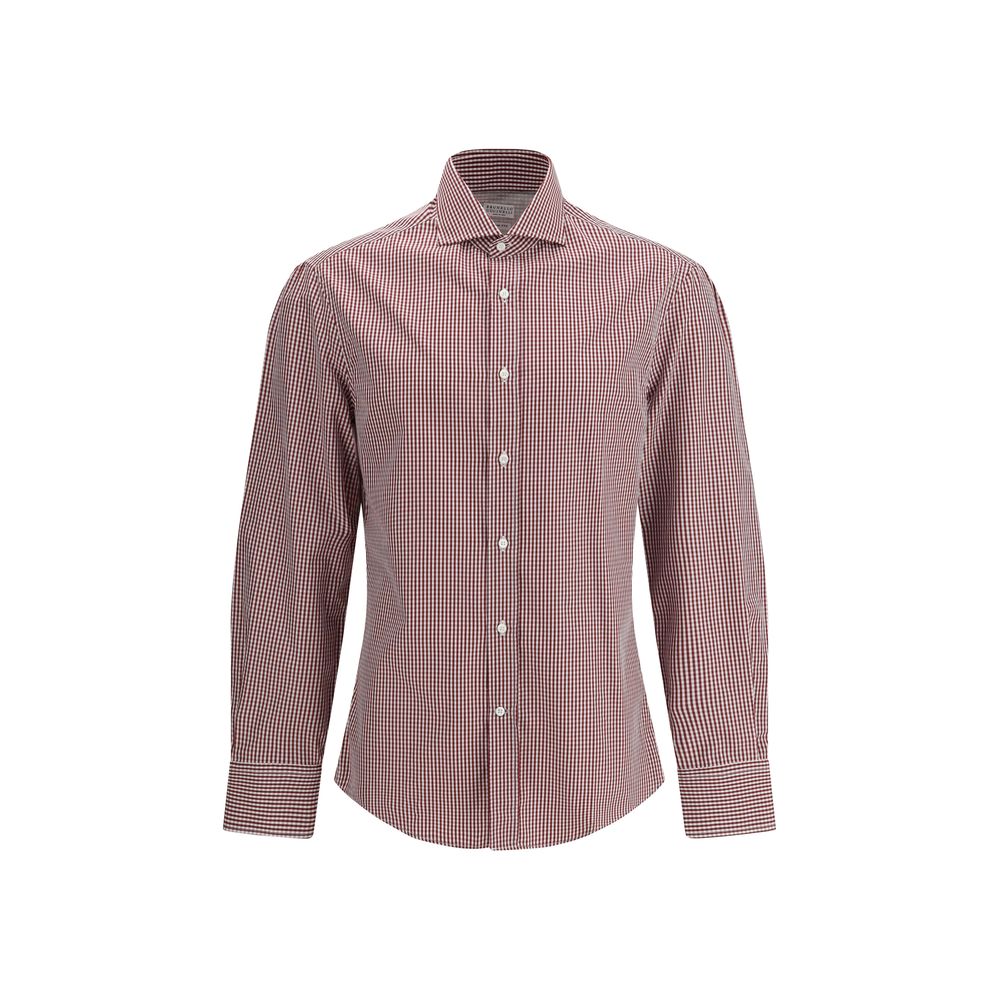 Brunello Cucinelli Multicolor Cotton Pattern Shirt - Luxe Nova