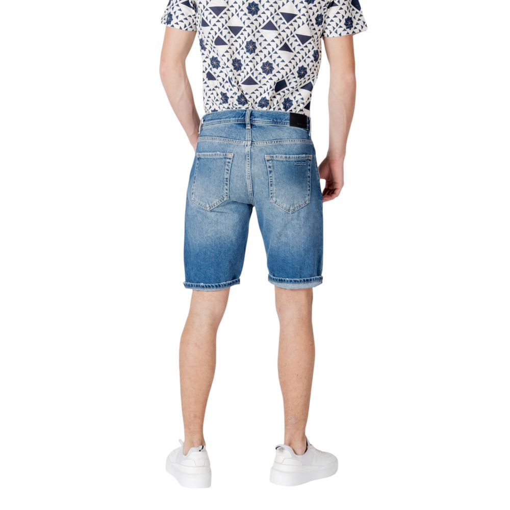 Antony Morato Blue Cotton Bermuda Shorts - Luxe Nova