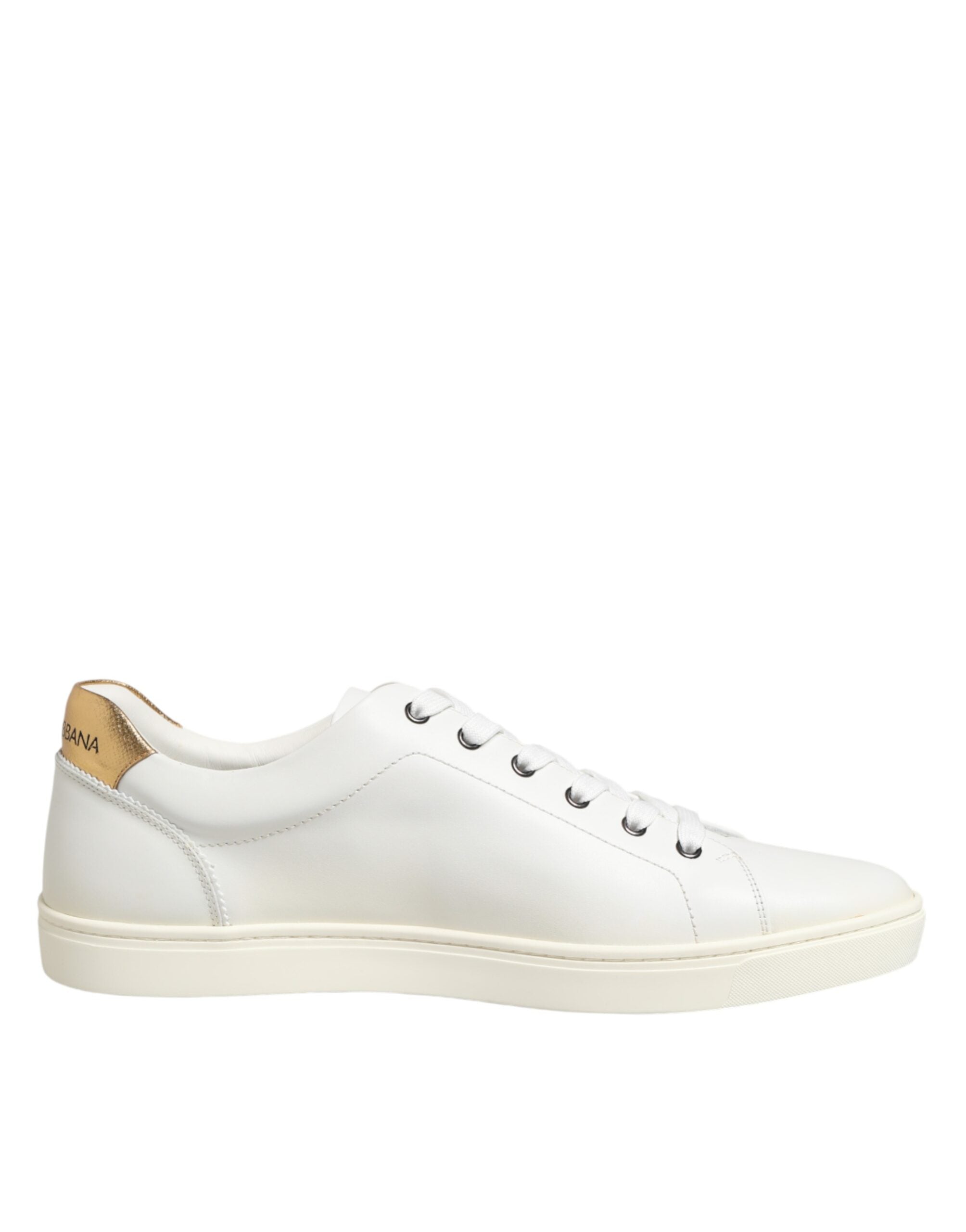 Dolce & Gabbana White Heart Embellished Sneakers Shoes - Luxe Nova