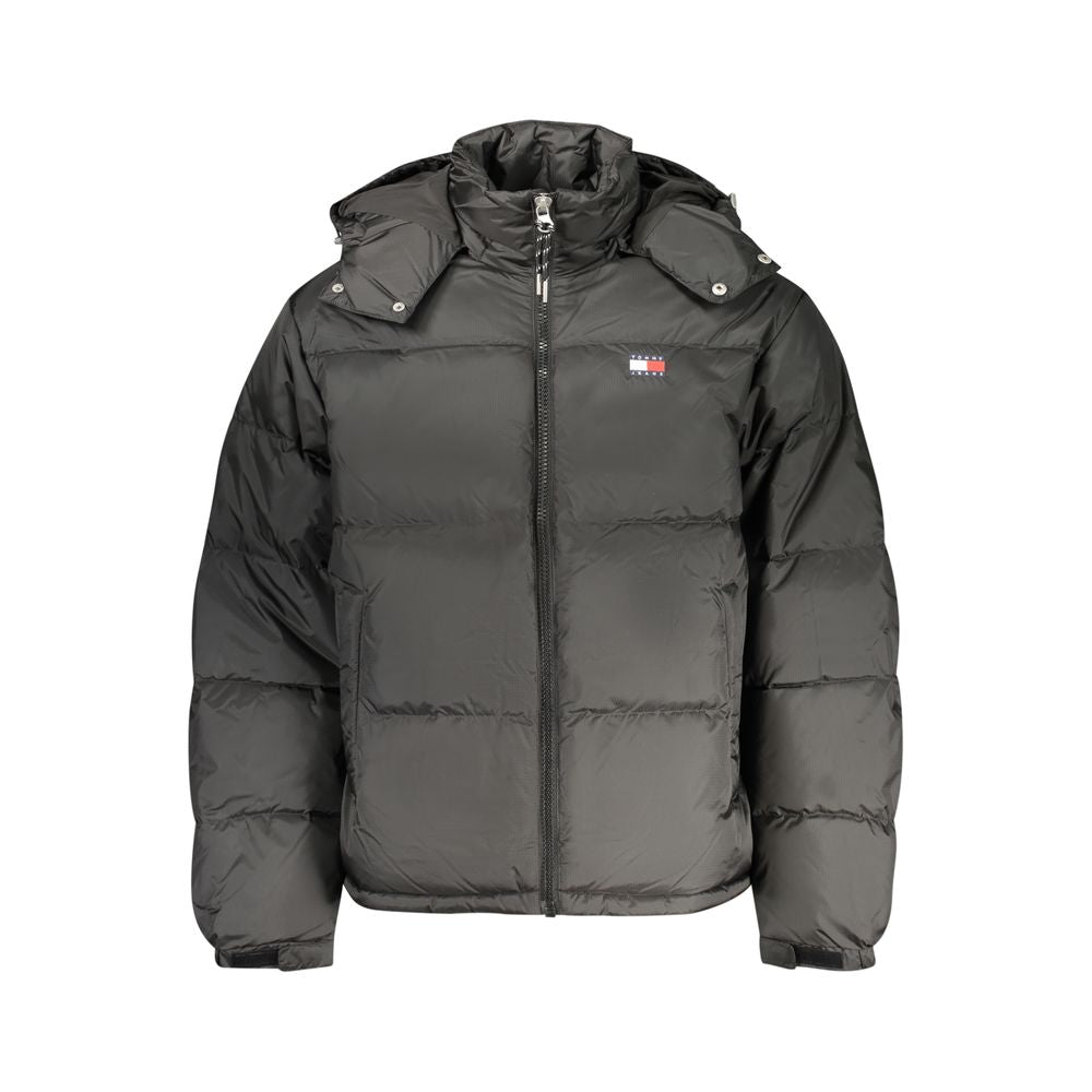 Tommy Hilfiger Black Polyester Men's Jacket - Luxe Nova