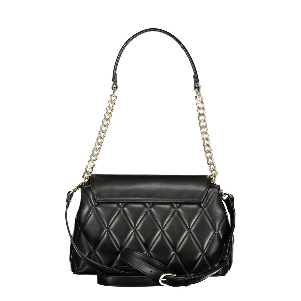 Mario Valentino Nero Polyurethane Women Shoulder Bag - Luxe Nova