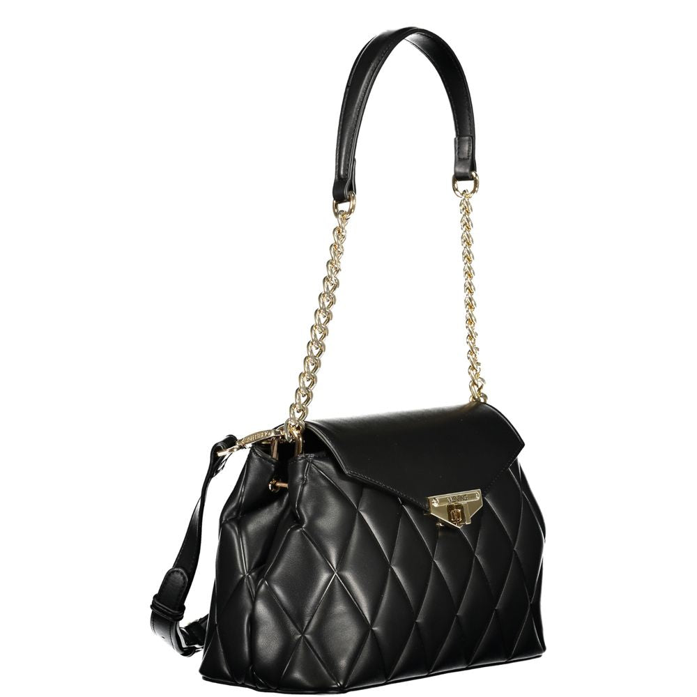 Mario Valentino Nero Polyurethane Women Shoulder Bag - Luxe Nova