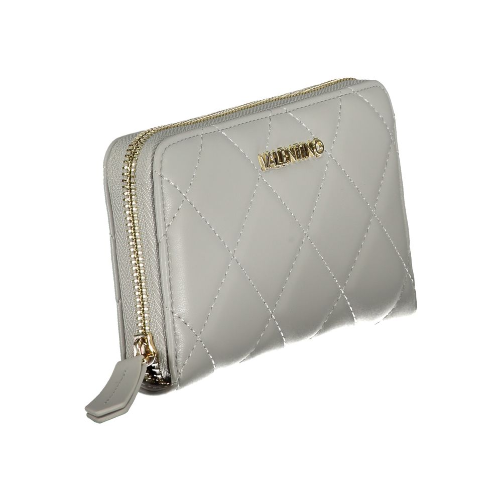 Mario Valentino Grigio Polyurethane Women Wallet - Luxe Nova