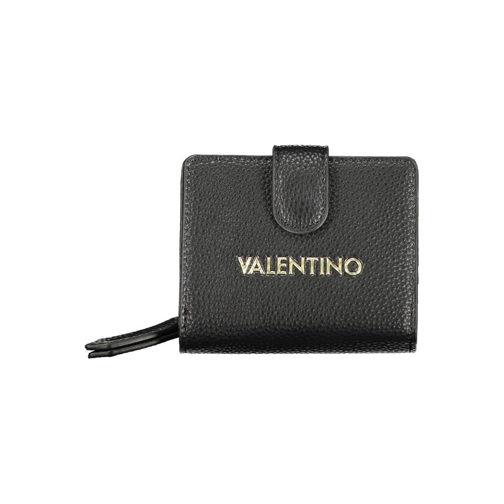 Mario Valentino Black Polyurethane Women Wallet - Luxe Nova