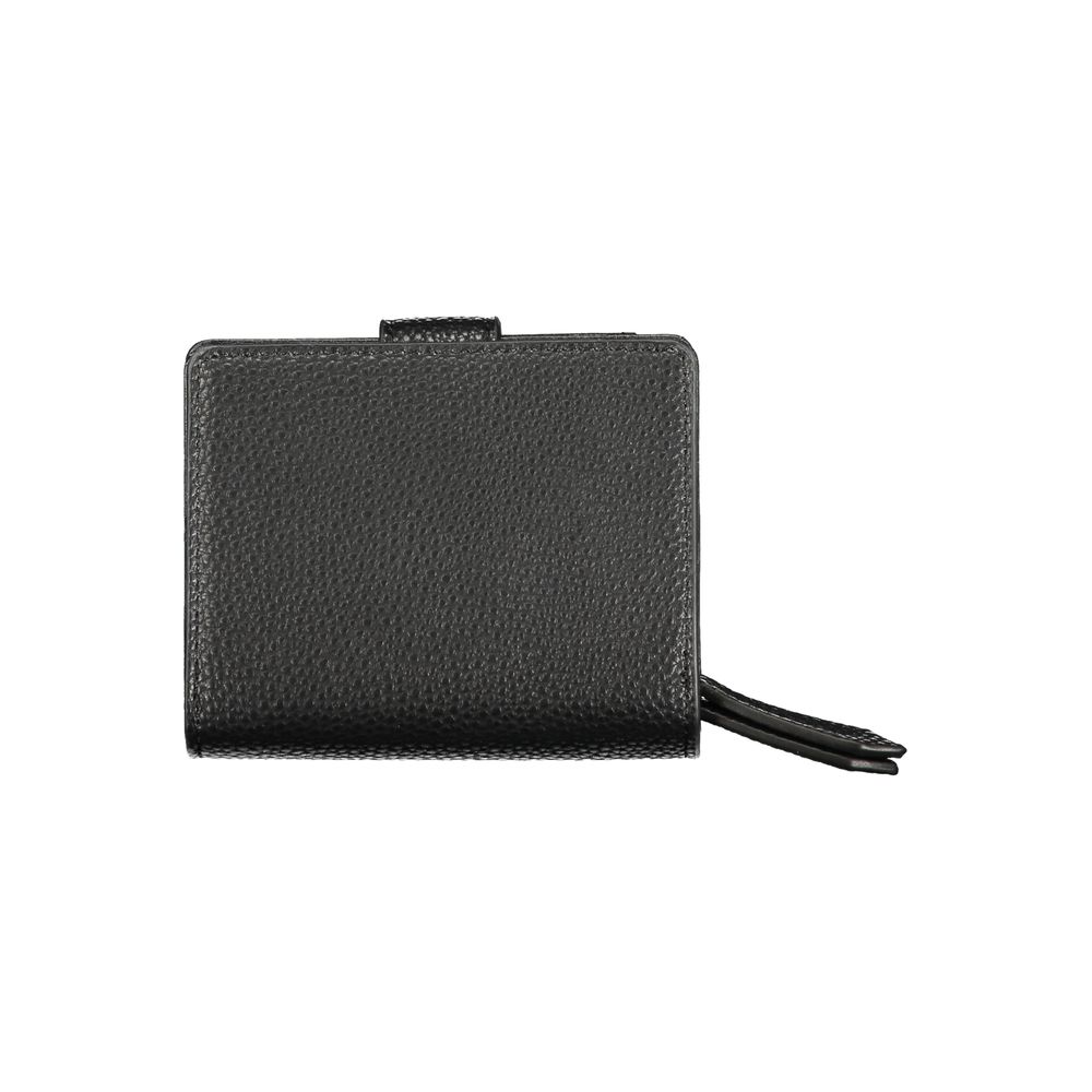 Mario Valentino Black Polyurethane Women Wallet - Luxe Nova