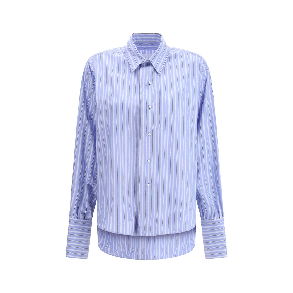 Margiela Blue Cotton Pattern Shirt