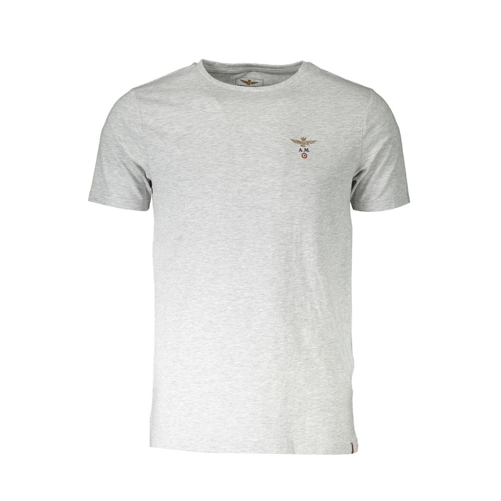Aeronautica Militare Grigio Cotton Men T-Shirt - Luxe Nova