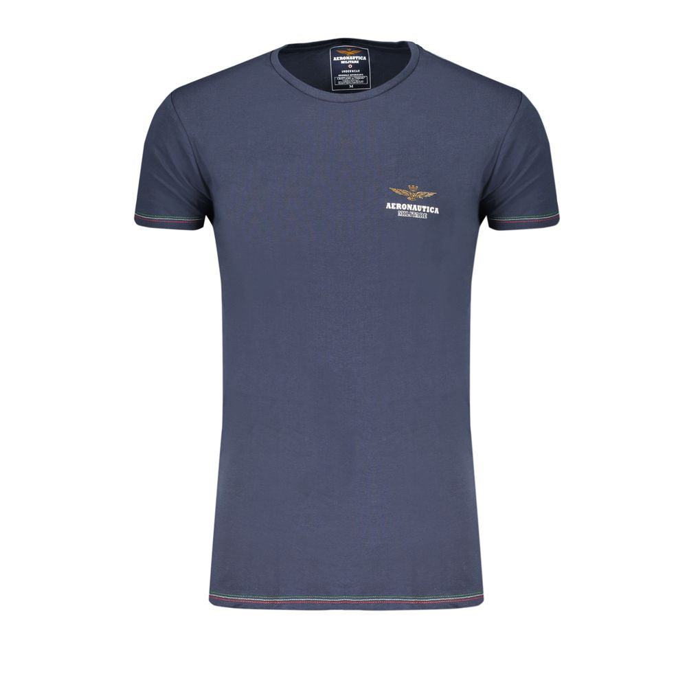 Aeronautica Militare Blue Cotton Men's Underwear T-Shirt - Luxe Nova