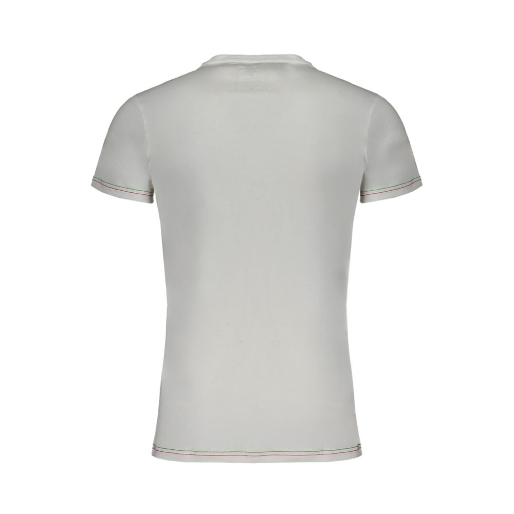 Aeronautica Militare White Cotton Men's T-Shirt - Luxe Nova