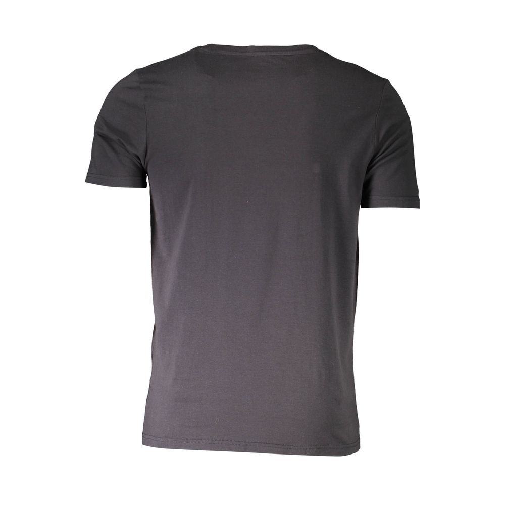 Aeronautica Militare Black Cotton Men's T-Shirt - Luxe Nova