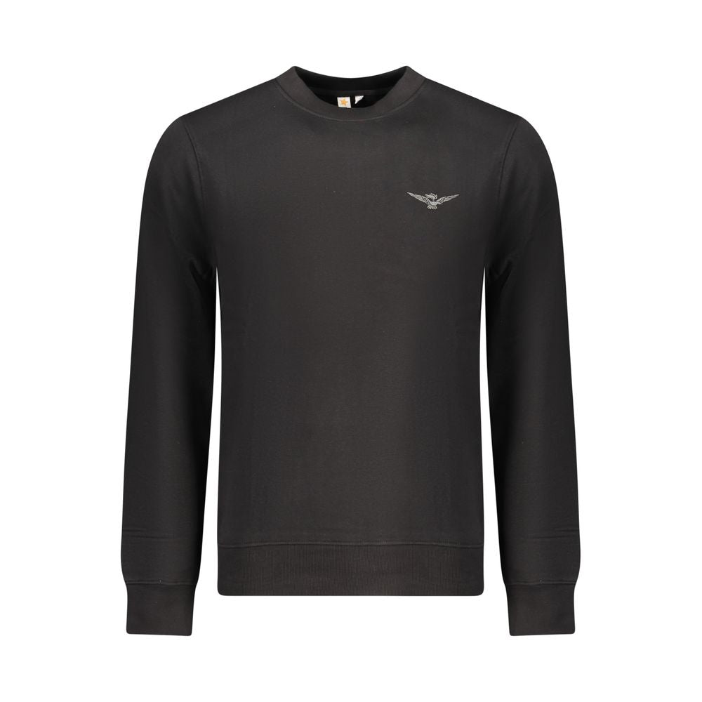 Accademia Militare Black Cotton Men Sweatshirt - Luxe Nova