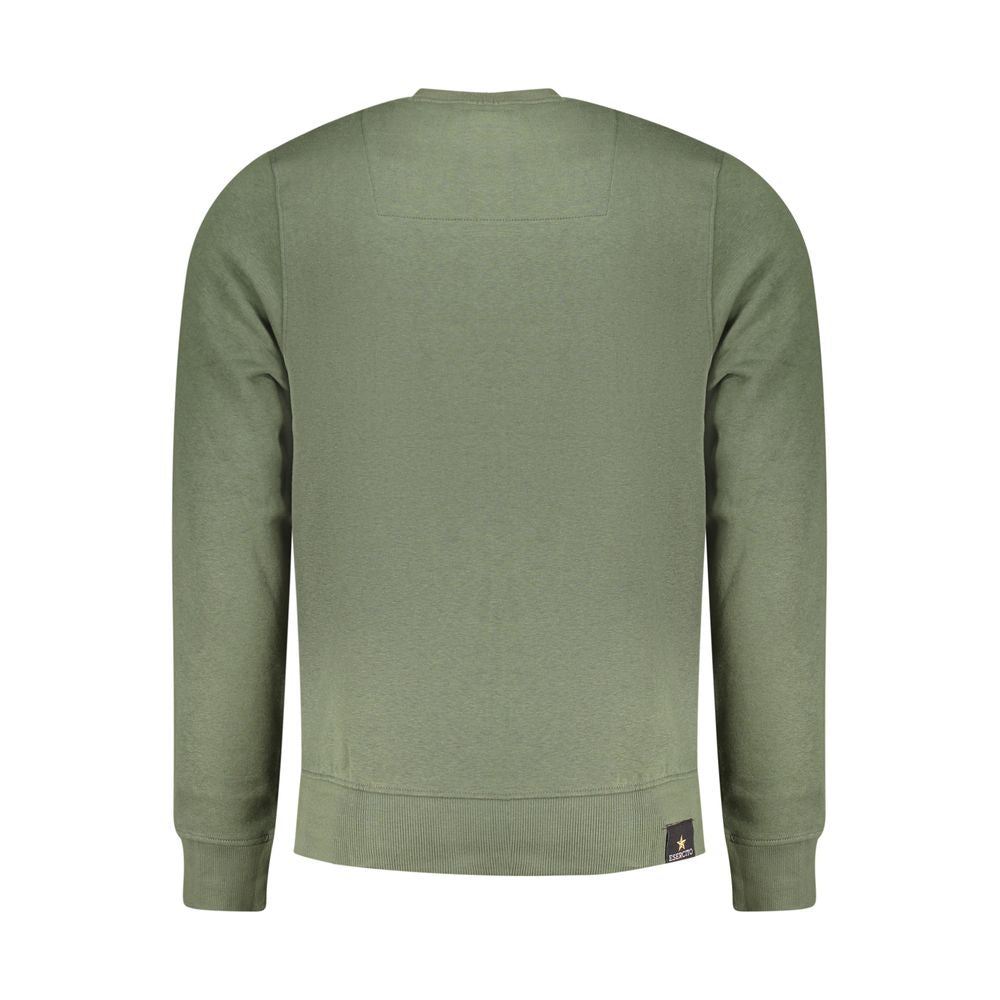 Accademia Militare Verde Cotton Men Sweatshirt - Luxe Nova