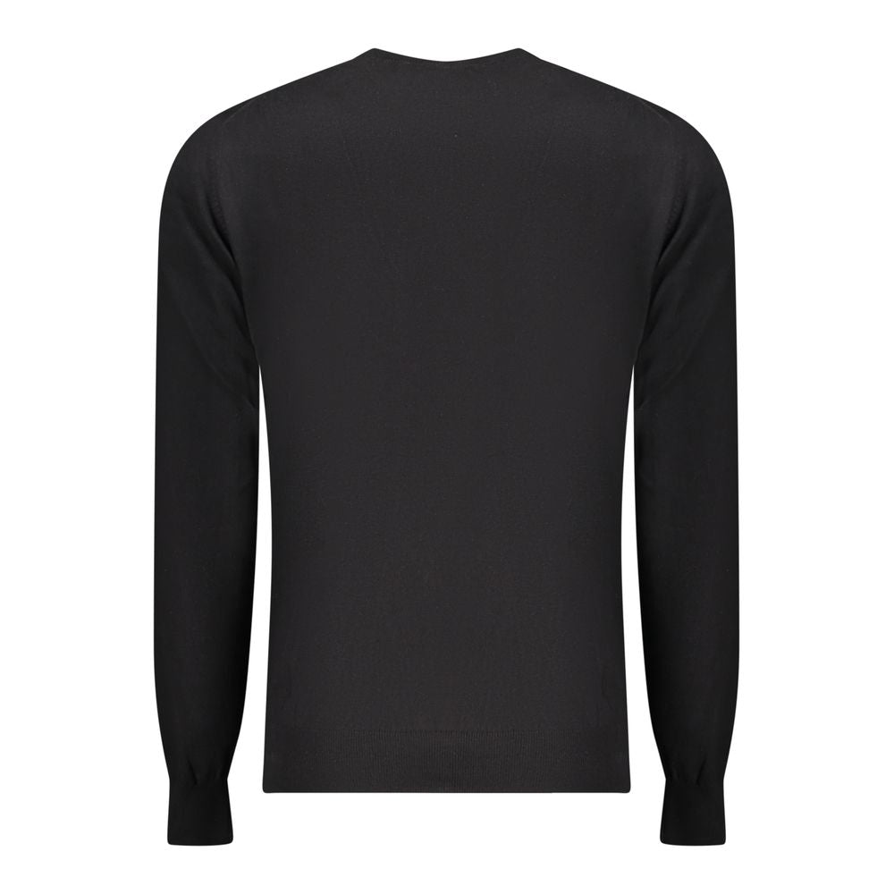 Accademia Militare Black Cotton Men's Sweater - Luxe Nova