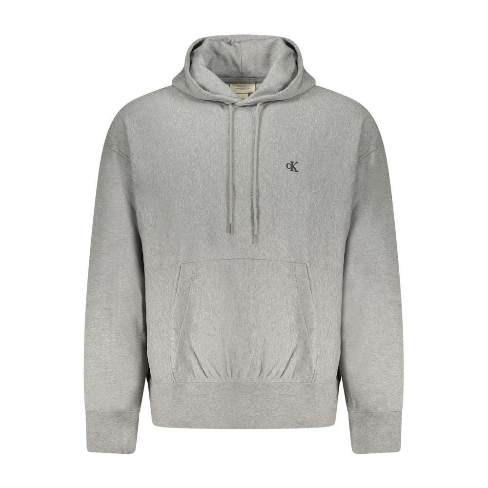 Calvin Klein Gray Cotton Men Sweatshirt - Luxe Nova