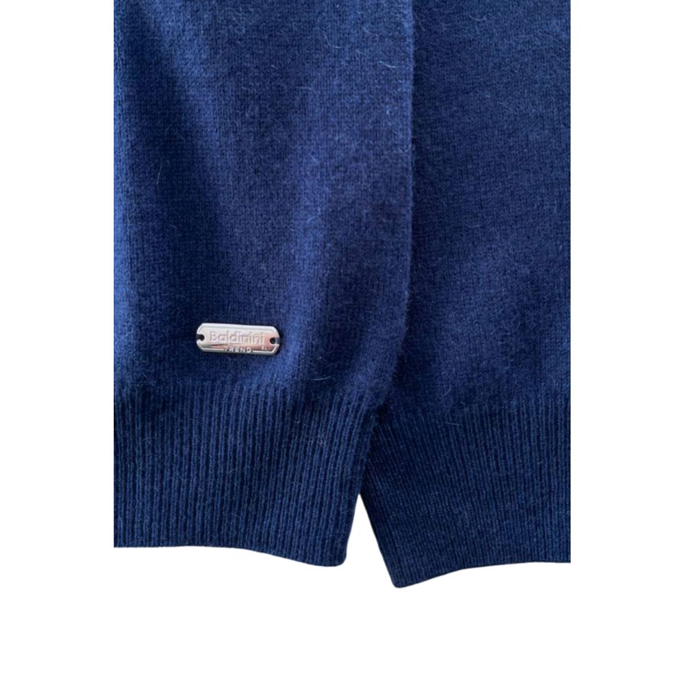 Baldinini Trend Blue Cashmere Men Sweater - Luxe Nova