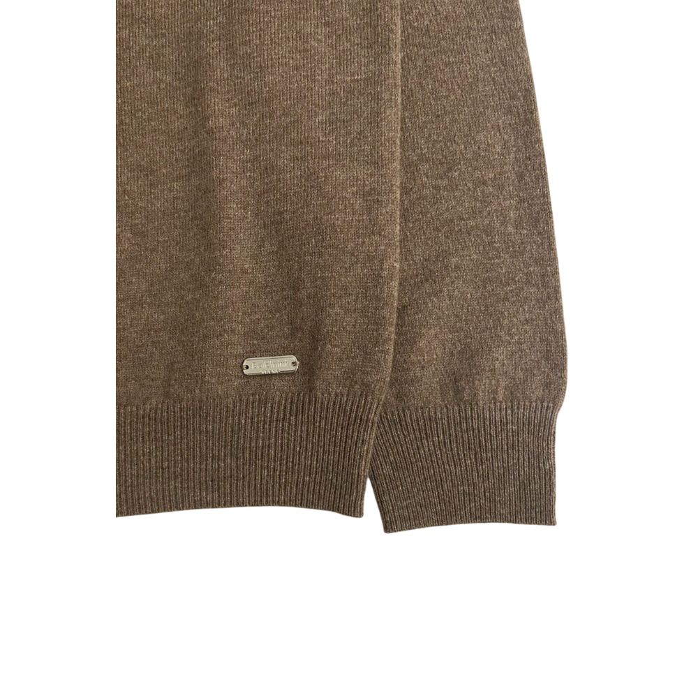 Baldinini Trend Brown Cashmere Men Sweater - Luxe Nova