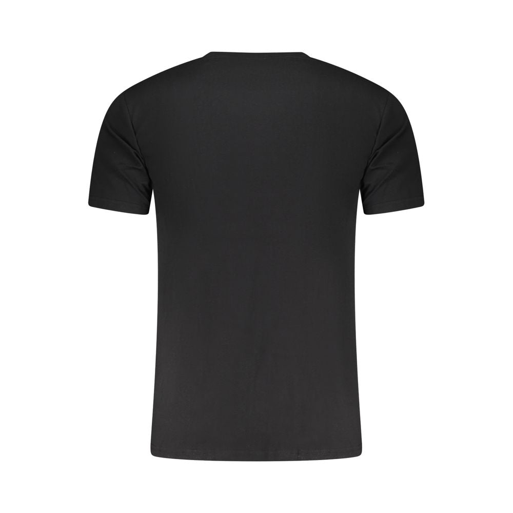 Aeronautica Militare Black Cotton Men's T-Shirt - Luxe Nova