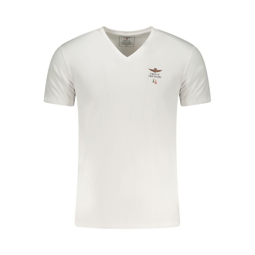 Aeronautica Militare White Cotton Men's Underwear T-Shirt - Luxe Nova